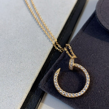 [BLAUE TRÄNEN]JUSTE HALSKETTE ROTGOLD DIAMANTEN 