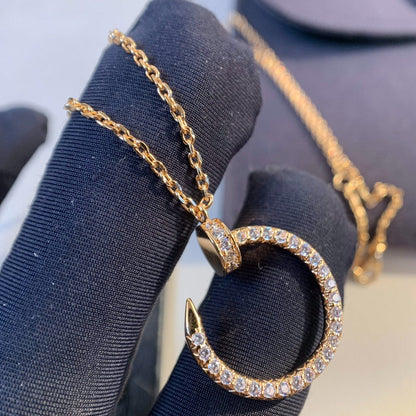 [BLAUE TRÄNEN]JUSTE HALSKETTE ROTGOLD DIAMANTEN 