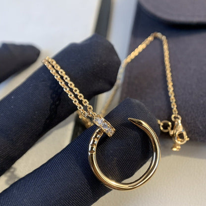 [BLAUE TRÄNEN]JUSTE HALSKETTE ROTGOLD DIAMANTEN 