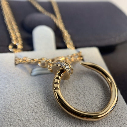 [BLAUE TRÄNEN]JUSTE HALSKETTE ROTGOLD DIAMANTEN 