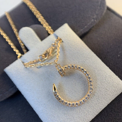[BLAUE TRÄNEN]JUSTE HALSKETTE ROTGOLD DIAMANTEN 