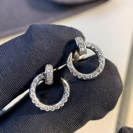 [BLAUE TRÄNEN]JUSTE OHRRINGE SILBER DIAMANTEN 