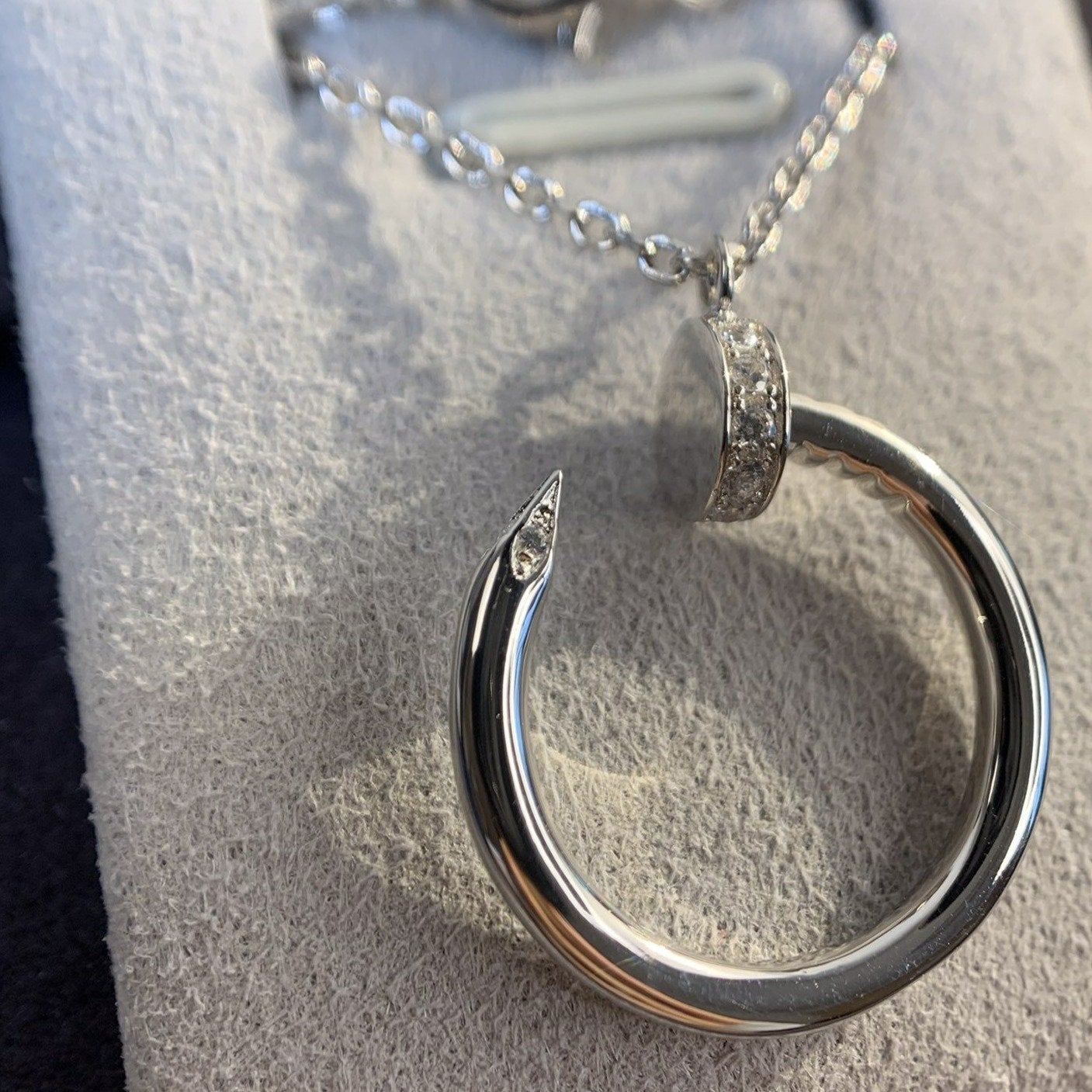 [BLAUE TRÄNEN]JUSTE HALSKETTE SILBER 