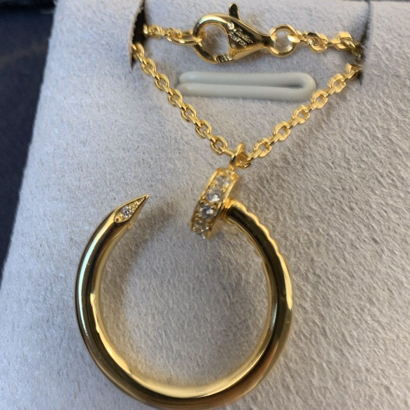 [BLAUE TRÄNEN]JUSTE HALSKETTE GOLD 