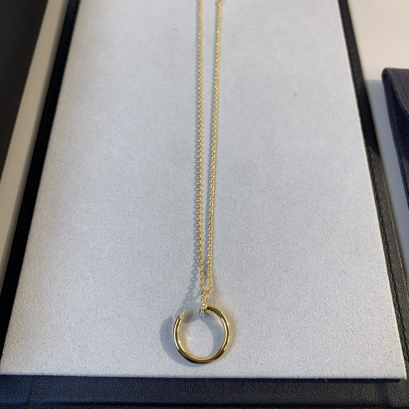 [BLAUE TRÄNEN]JUSTE HALSKETTE GOLD 