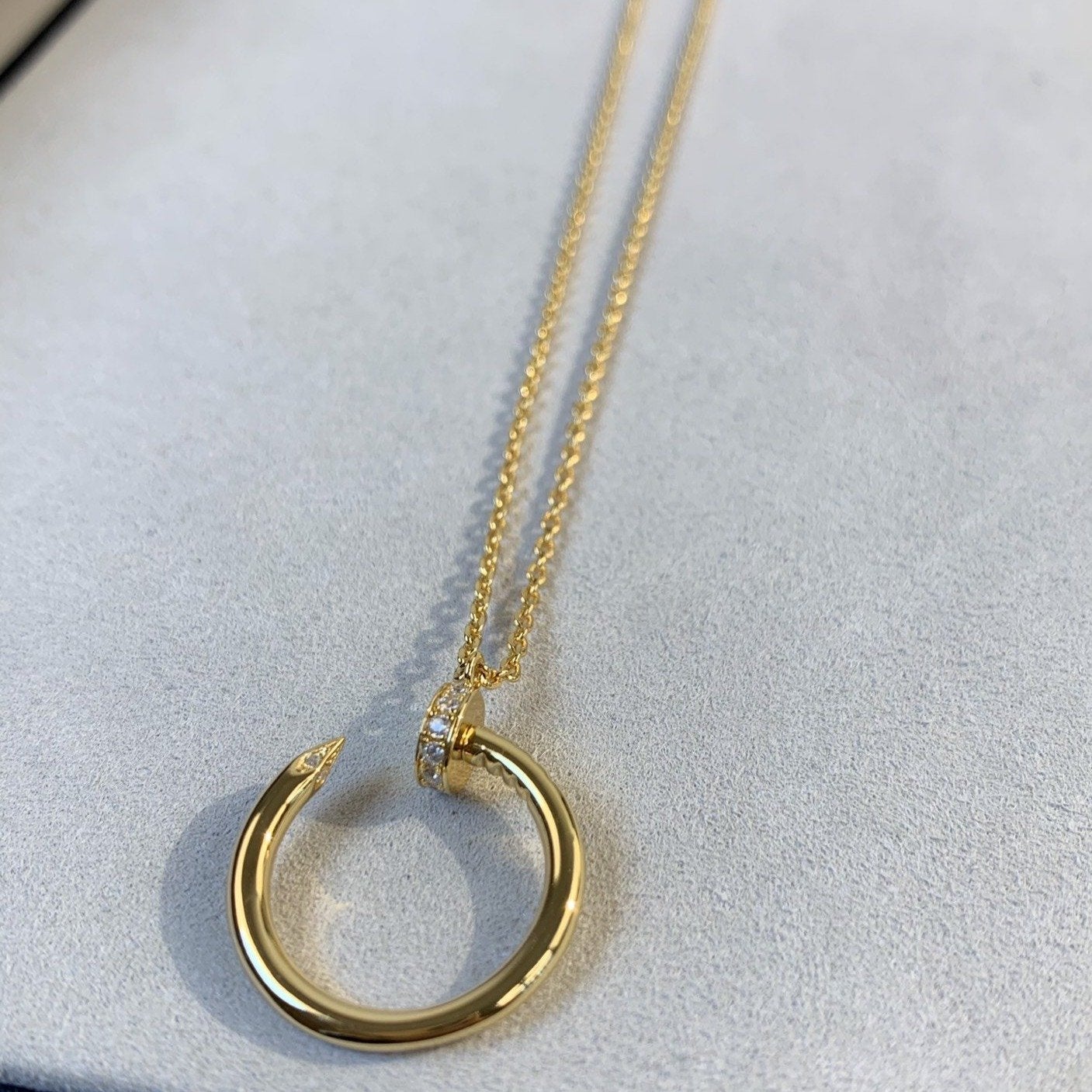 [BLAUE TRÄNEN]JUSTE HALSKETTE GOLD 