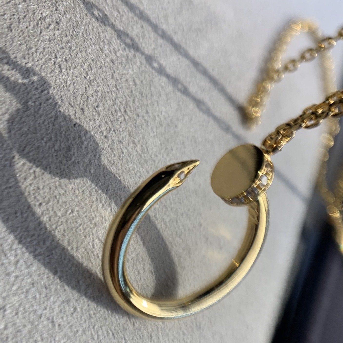 [BLAUE TRÄNEN]JUSTE HALSKETTE GOLD 