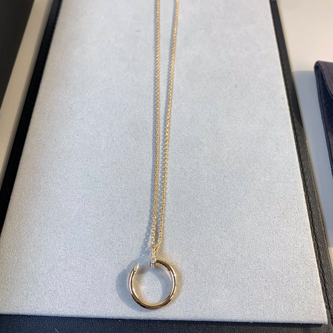 [BLAUE TRÄNEN]JUSTE HALSKETTE ROSA GOLD 