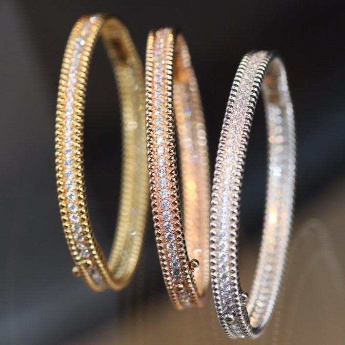 [BLAUE TRÄNEN]PERLEE DIAMANTEN ARMBAND 1 REIHE 