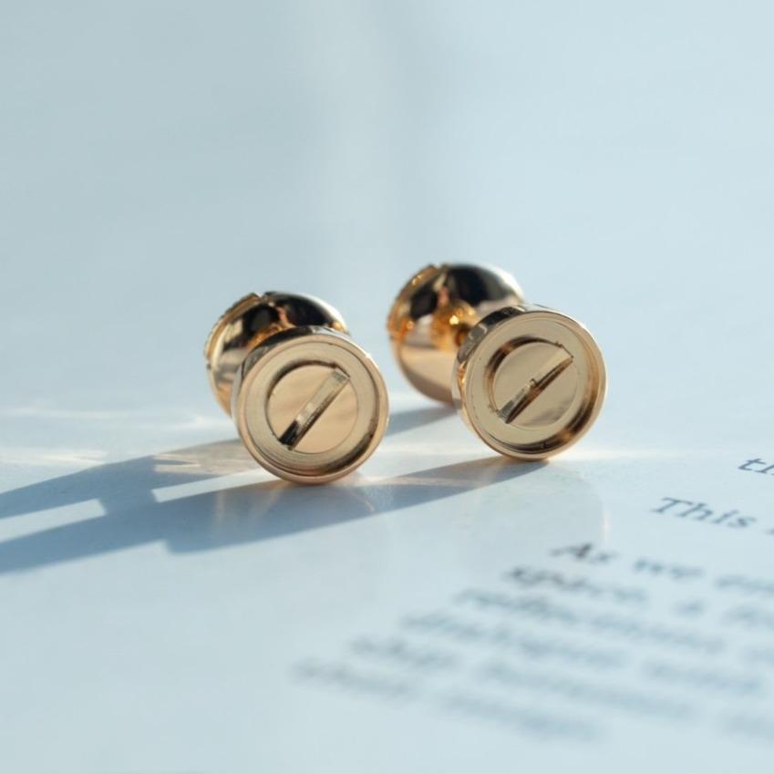 [BLAUE TRÄNEN]LIEBE OHRRINGE ROTGOLD 10MM