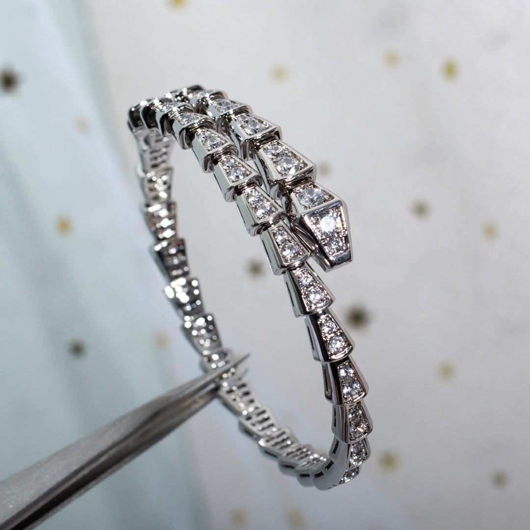 [BLUE TEARS]SERPENTI BRACELET 6MM SILVER DIAMOND