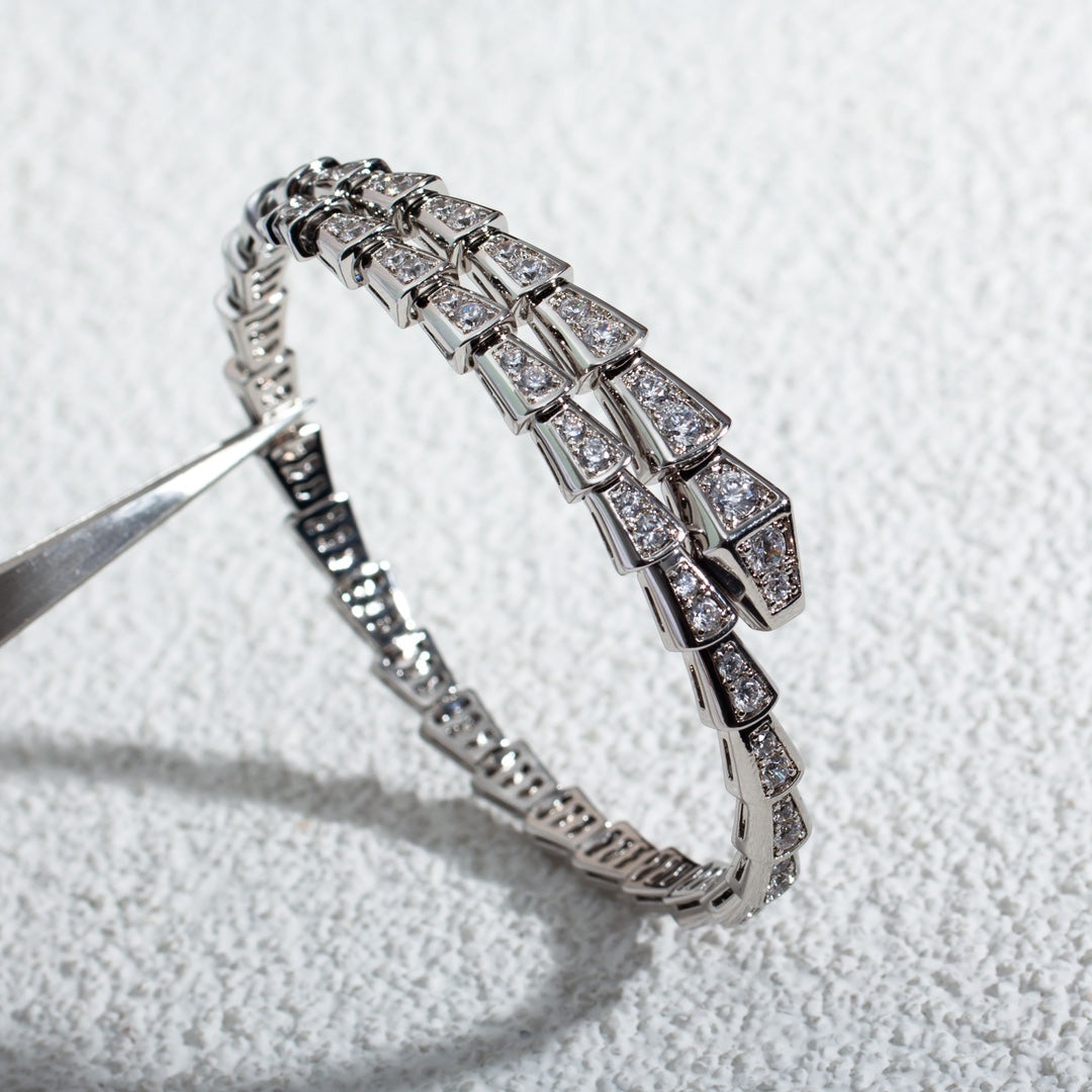 [BLUE TEARS]SERPENTI BRACELET 6MM SILVER DIAMOND