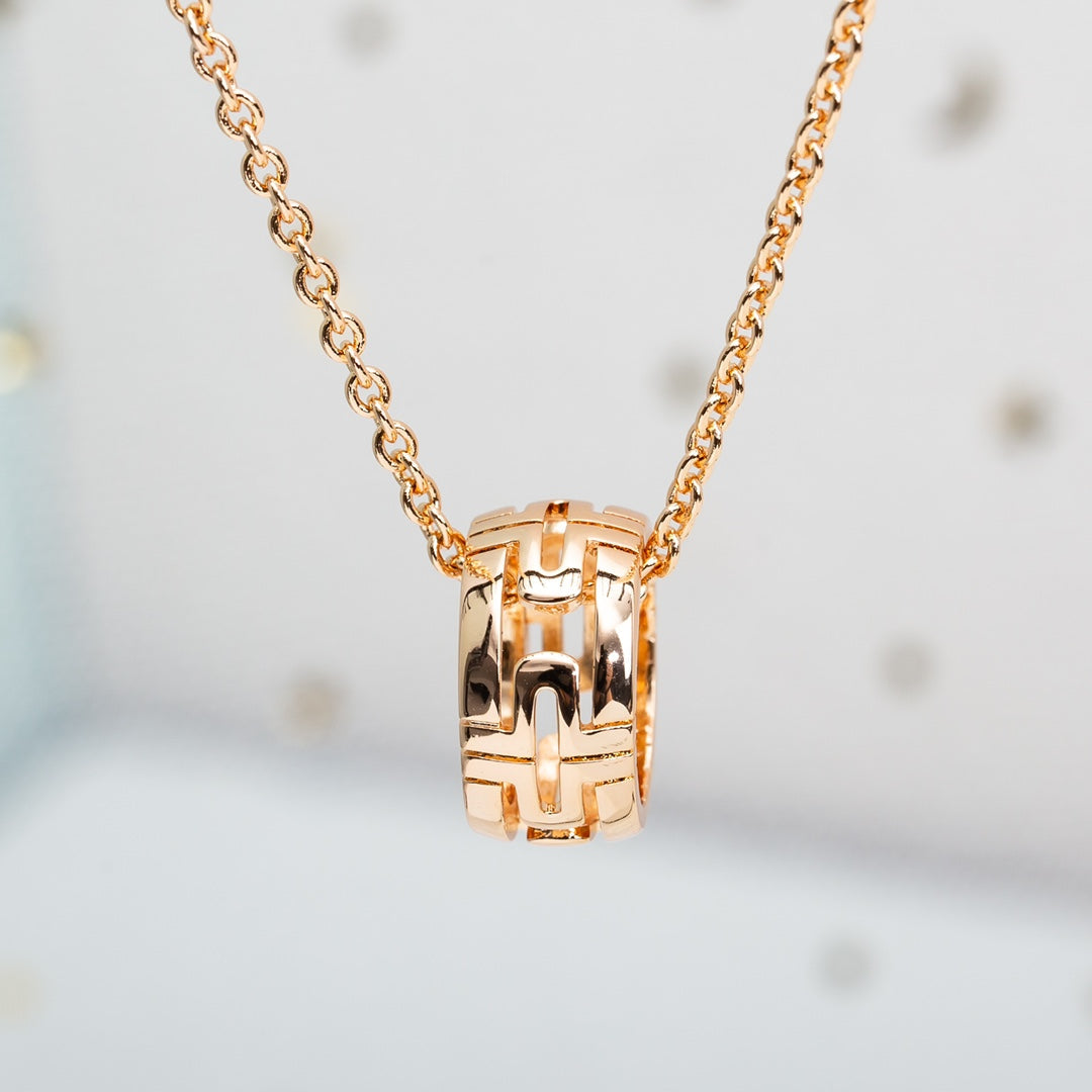 [BLUE TEARS]PARENTESI NECKLACE PINK GOLD