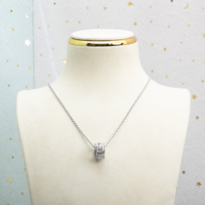 [BLAUE TRÄNEN]PARENTESI HALSKETTE SILBER DIAMANT