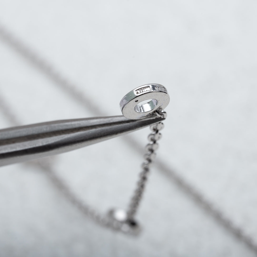 [BLAUE TRÄNEN]PARENTESI HALSKETTE SILBER DIAMANT