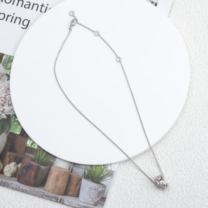 [BLAUE TRÄNEN]PARENTESI HALSKETTE SILBER DIAMANT