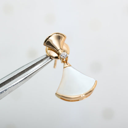 [BLAUE TRÄNEN]DREAM MOP ROSA GOLD OHRRINGE