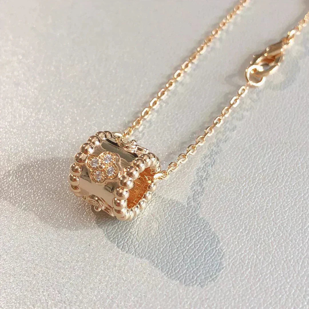 [BLUE TEARS]PERLEE ANHÄNGER HALSKETTE GOLD / ROSÉGOLD