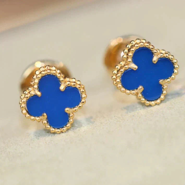 [ブルーティアーズ]クローバー ミニ 9.5mm ターコイズ ピアス