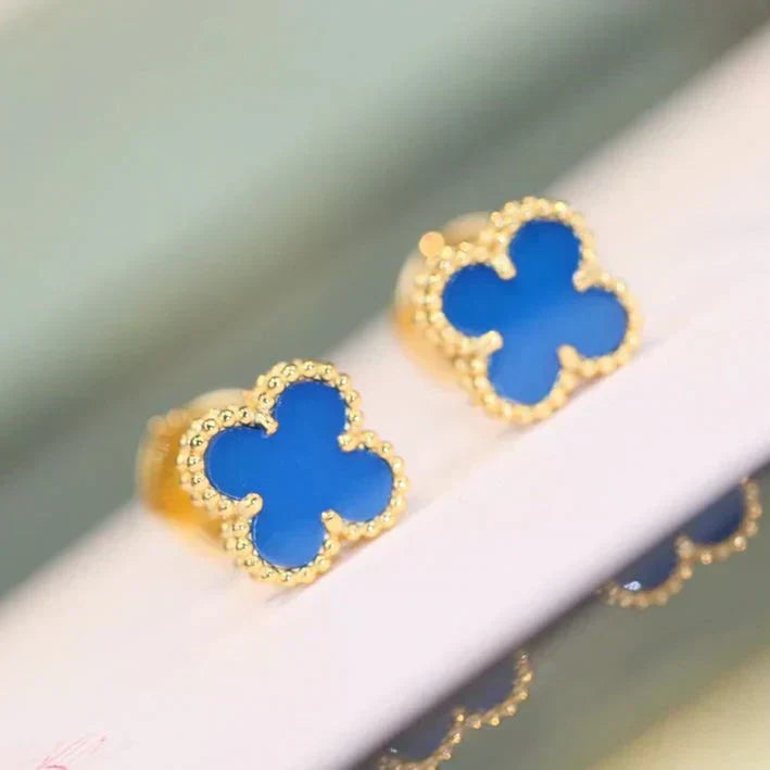 [ブルーティアーズ]クローバー ミニ 9.5mm ターコイズ ピアス