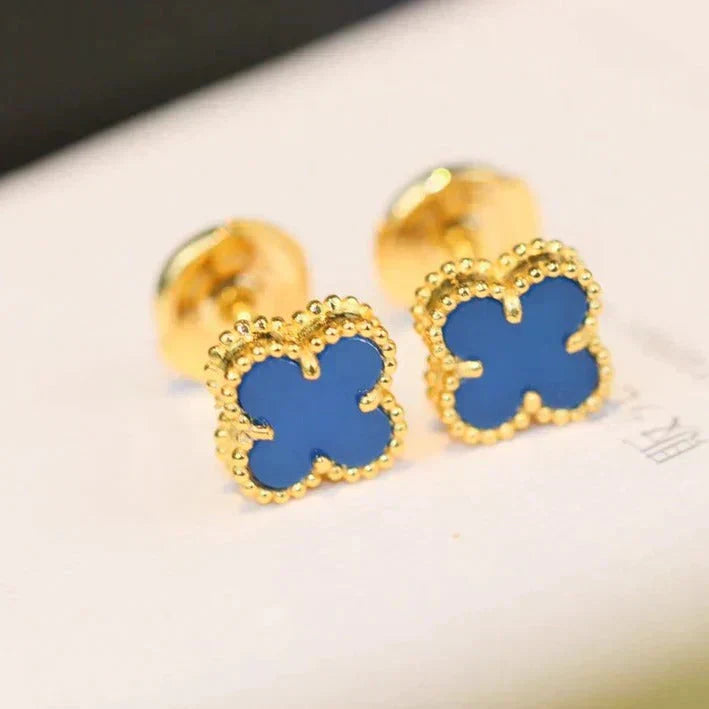 [ブルーティアーズ]クローバー ミニ 9.5mm ターコイズ ピアス