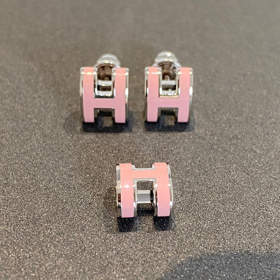[BLAUE TRÄNEN] MINI POP H SILBER OHRRINGE ROSA