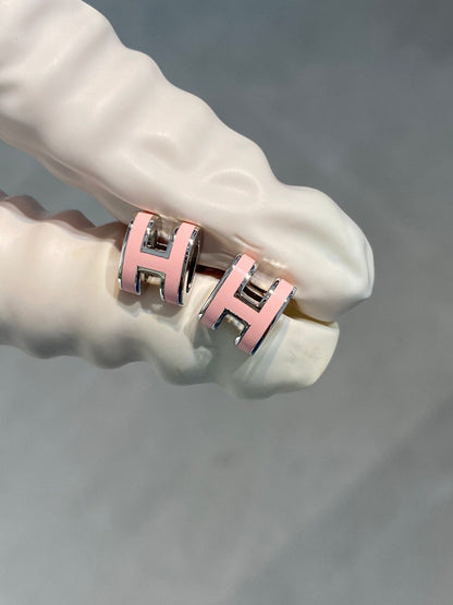 [BLAUE TRÄNEN] MINI POP H SILBER OHRRINGE ROSA