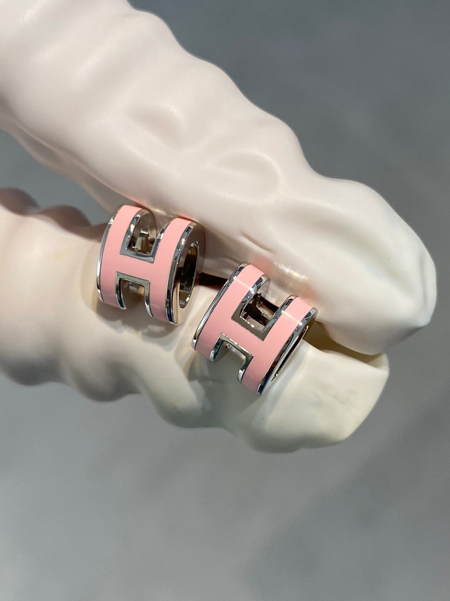 [BLAUE TRÄNEN] MINI POP H SILBER OHRRINGE ROSA