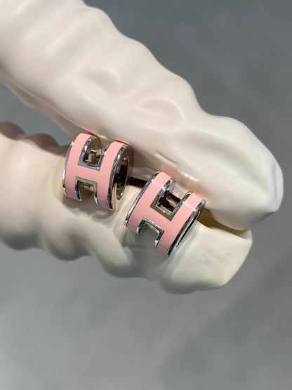 [BLAUE TRÄNEN] MINI POP H SILBER OHRRINGE ROSA