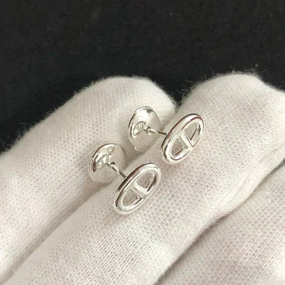 [BLAUE TRÄNEN] KETTE KLEINE OHRRINGE GOLD UND SILBER