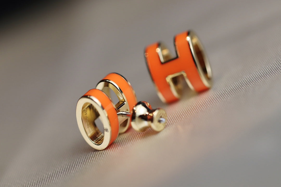 [BLAUE TRÄNEN] MINI POP H OHRRINGE ORANGE