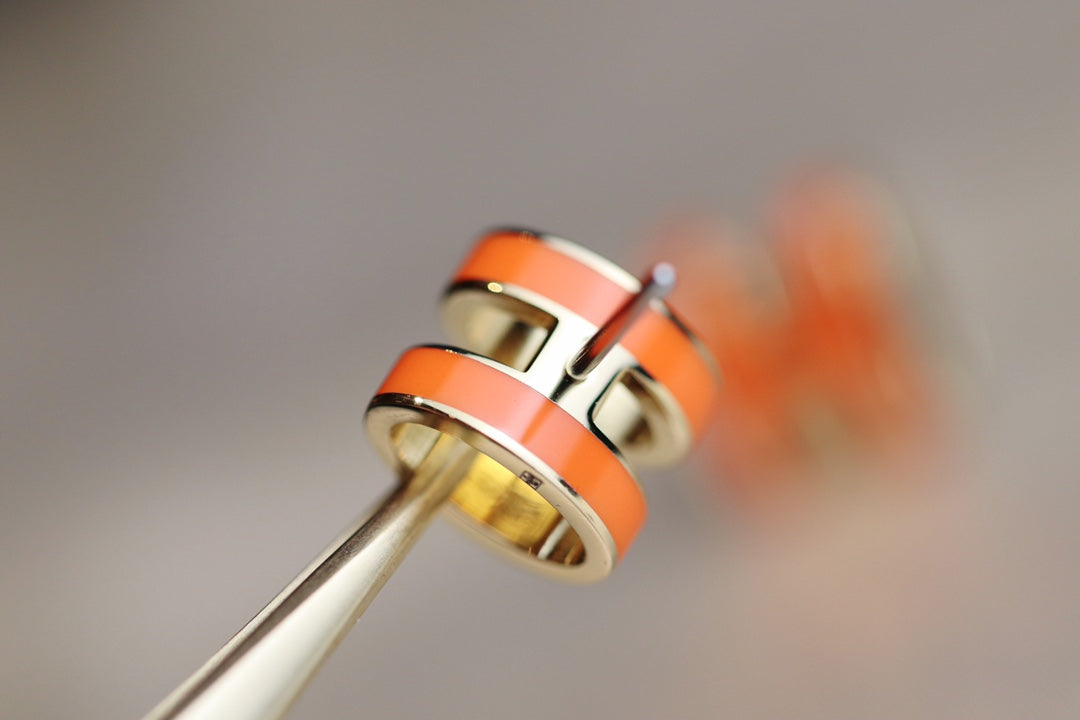 [BLAUE TRÄNEN] MINI POP H OHRRINGE ORANGE