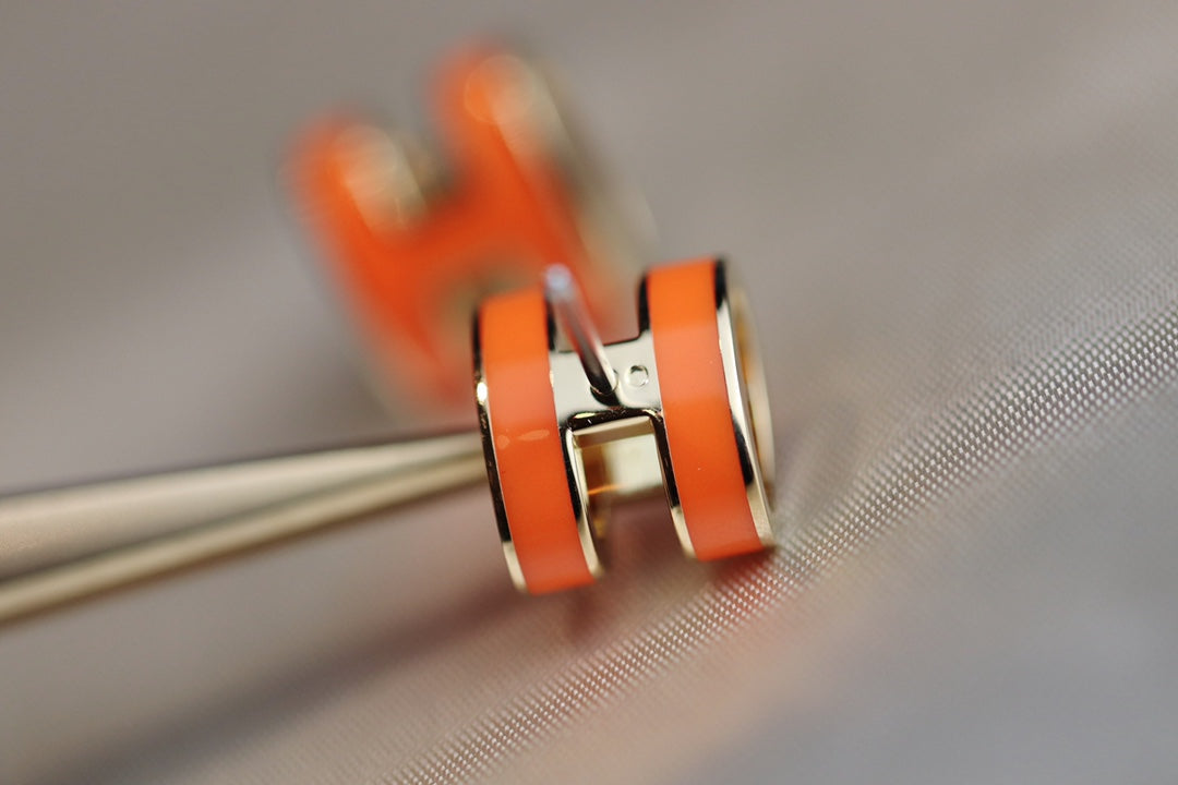 [BLAUE TRÄNEN] MINI POP H OHRRINGE ORANGE