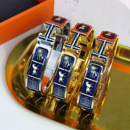 [BLAUE TRÄNEN]H COUVERTURES DUNKELBLAUES ARMBAND