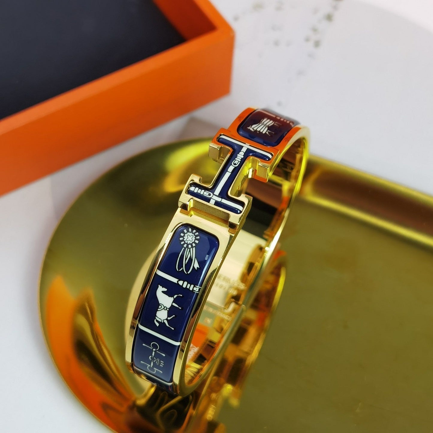 [BLAUE TRÄNEN]H COUVERTURES DUNKELBLAUES ARMBAND