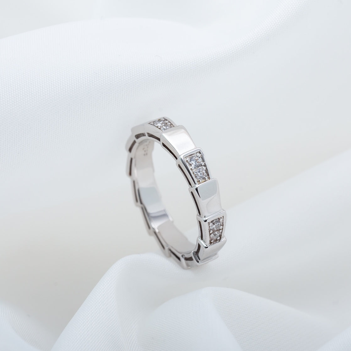 [BLAUE TRÄNEN]SERPENTI RING SILBER 3MM