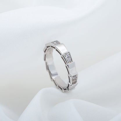 [BLAUE TRÄNEN]SERPENTI RING SILBER 3MM