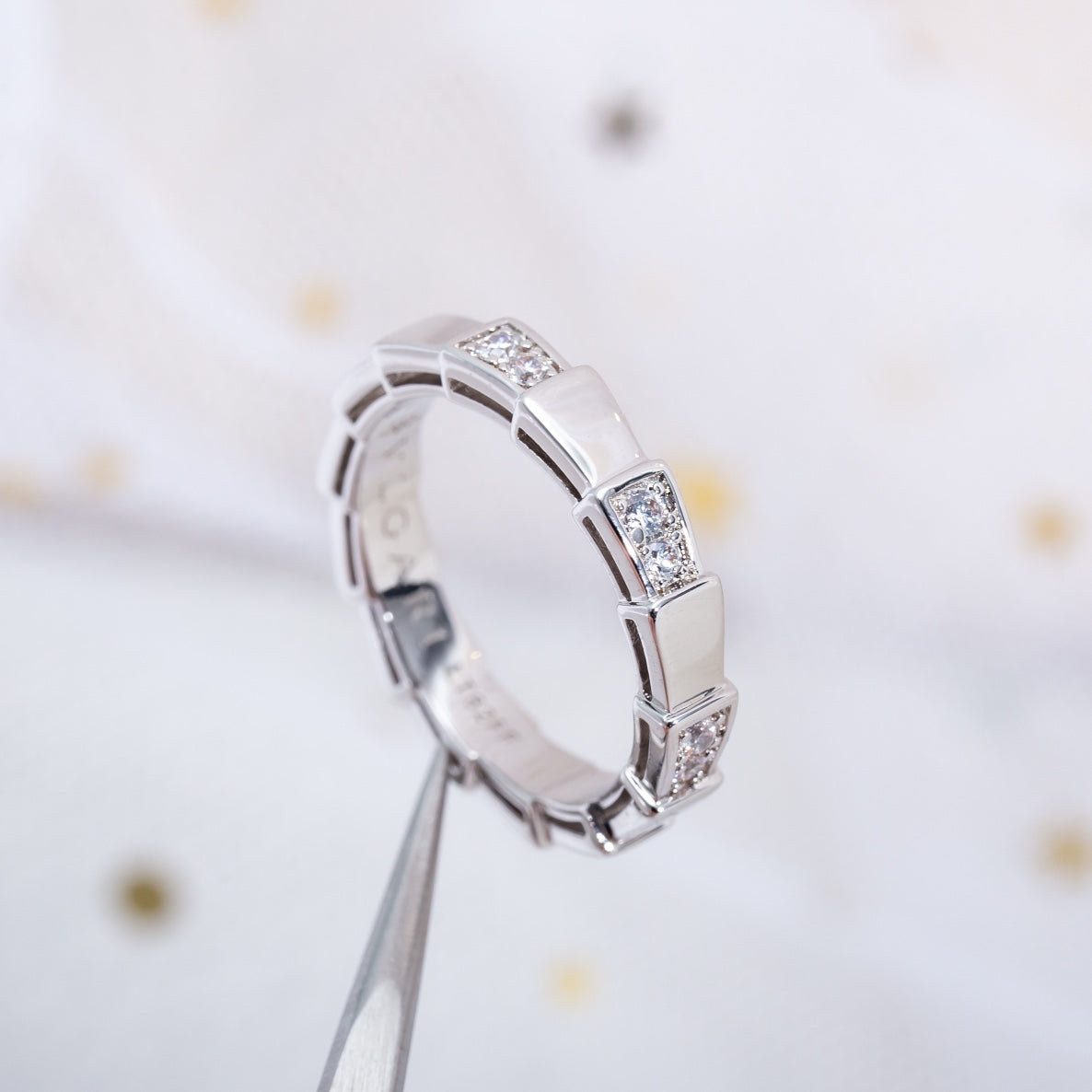 [BLAUE TRÄNEN]SERPENTI RING SILBER 3MM