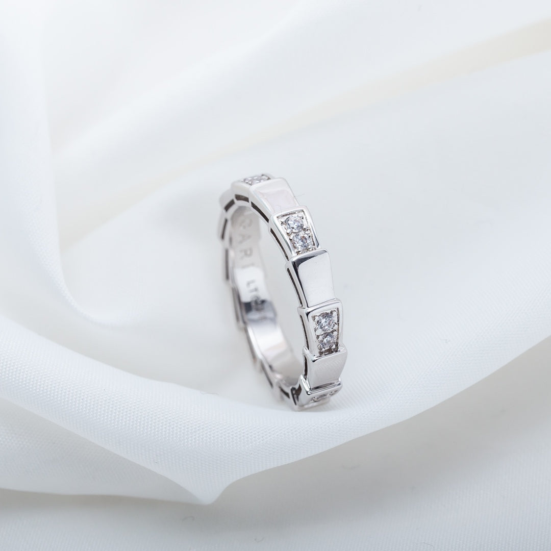 [BLAUE TRÄNEN]SERPENTI RING SILBER 3MM