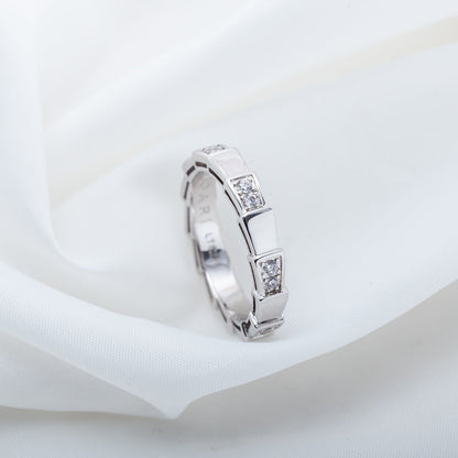 [BLAUE TRÄNEN]SERPENTI RING SILBER 3MM