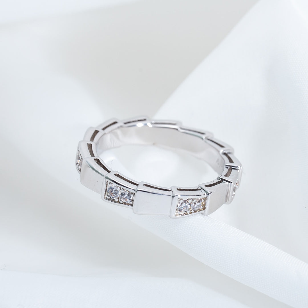 [BLAUE TRÄNEN]SERPENTI RING SILBER 3MM
