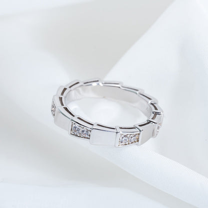 [BLAUE TRÄNEN]SERPENTI RING SILBER 3MM