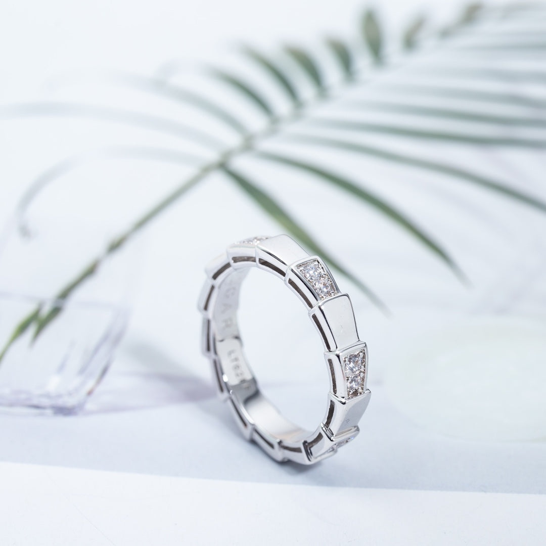 [BLAUE TRÄNEN]SERPENTI RING SILBER 3MM
