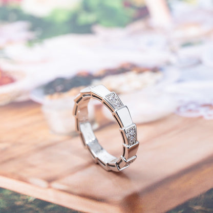 [BLAUE TRÄNEN]SERPENTI RING SILBER 3MM