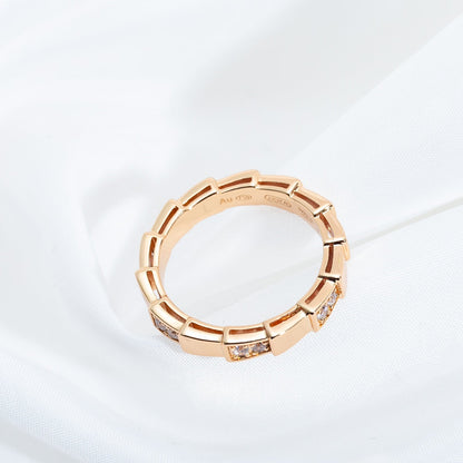 [BLAUE TRÄNEN]SERPENTI RING ROTGOLD 3MM