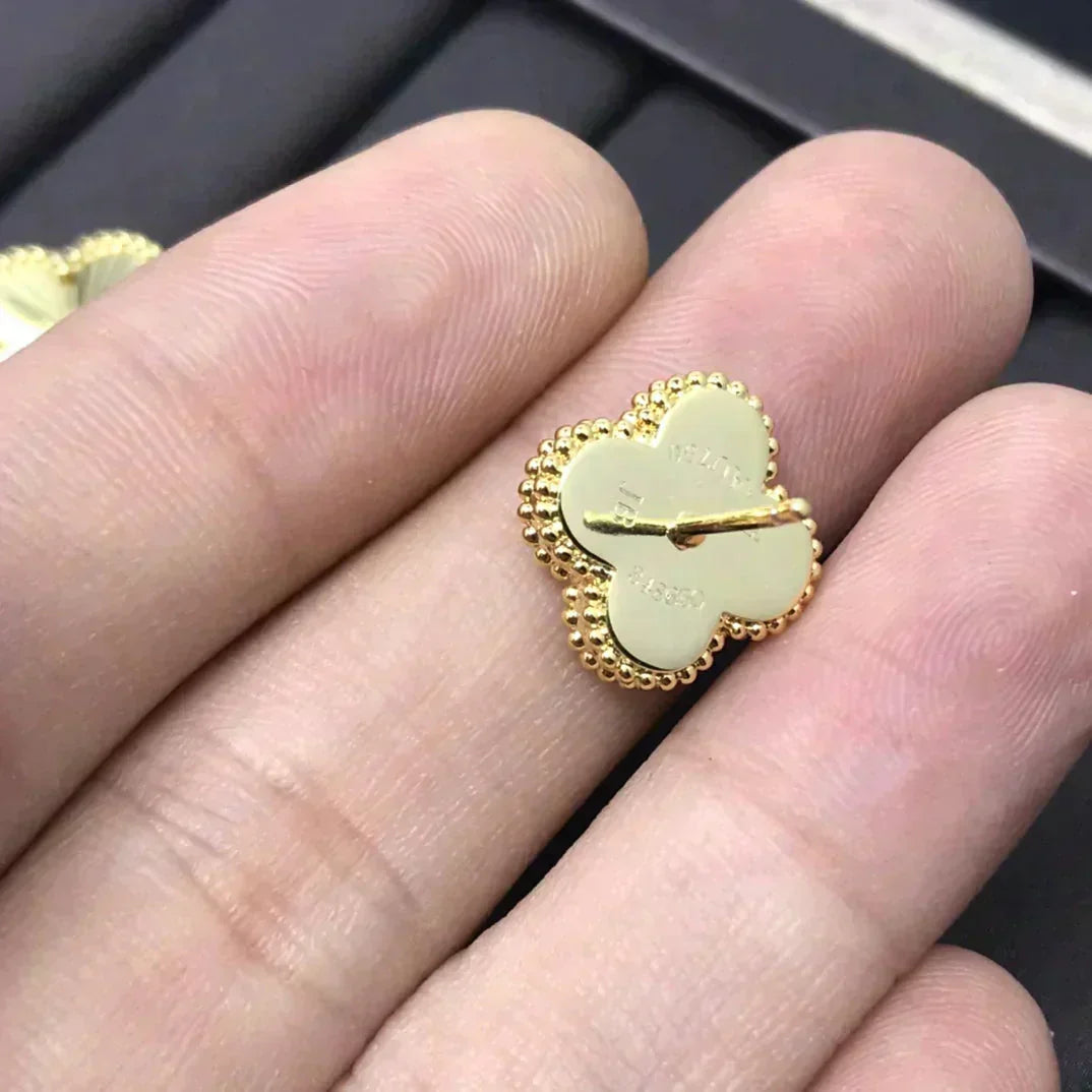 [ブルーティアーズ]クローバーミニ9.5mmレーザーピアス