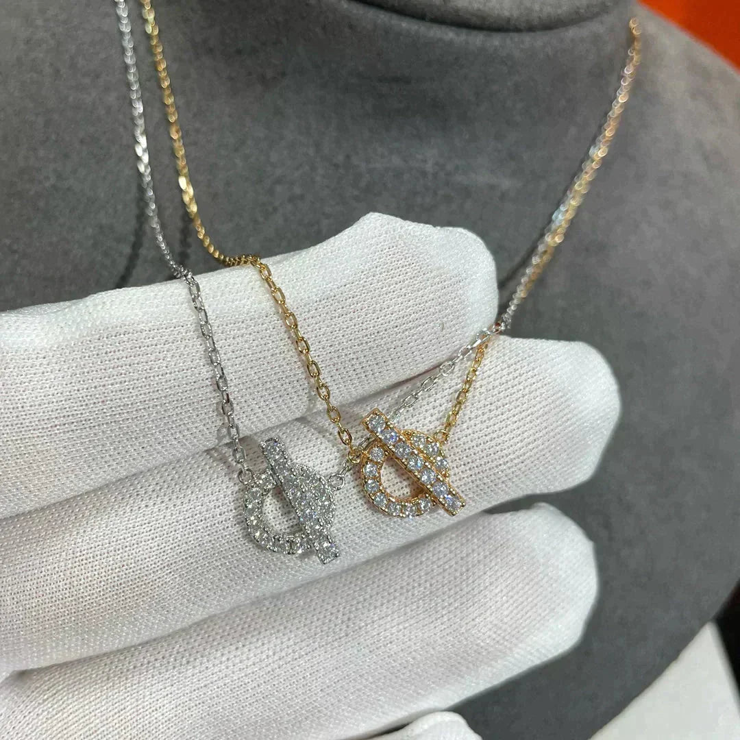 [BLAUE TRÄNEN]ECHAPEE HALSKETTE DIAMANT