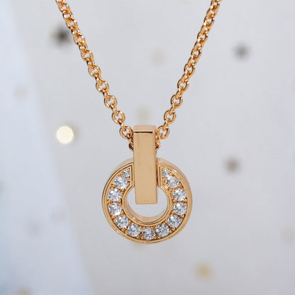 [BLAUE TRÄNEN]GARI HALSKETTE ROTGOLD DIAMANT