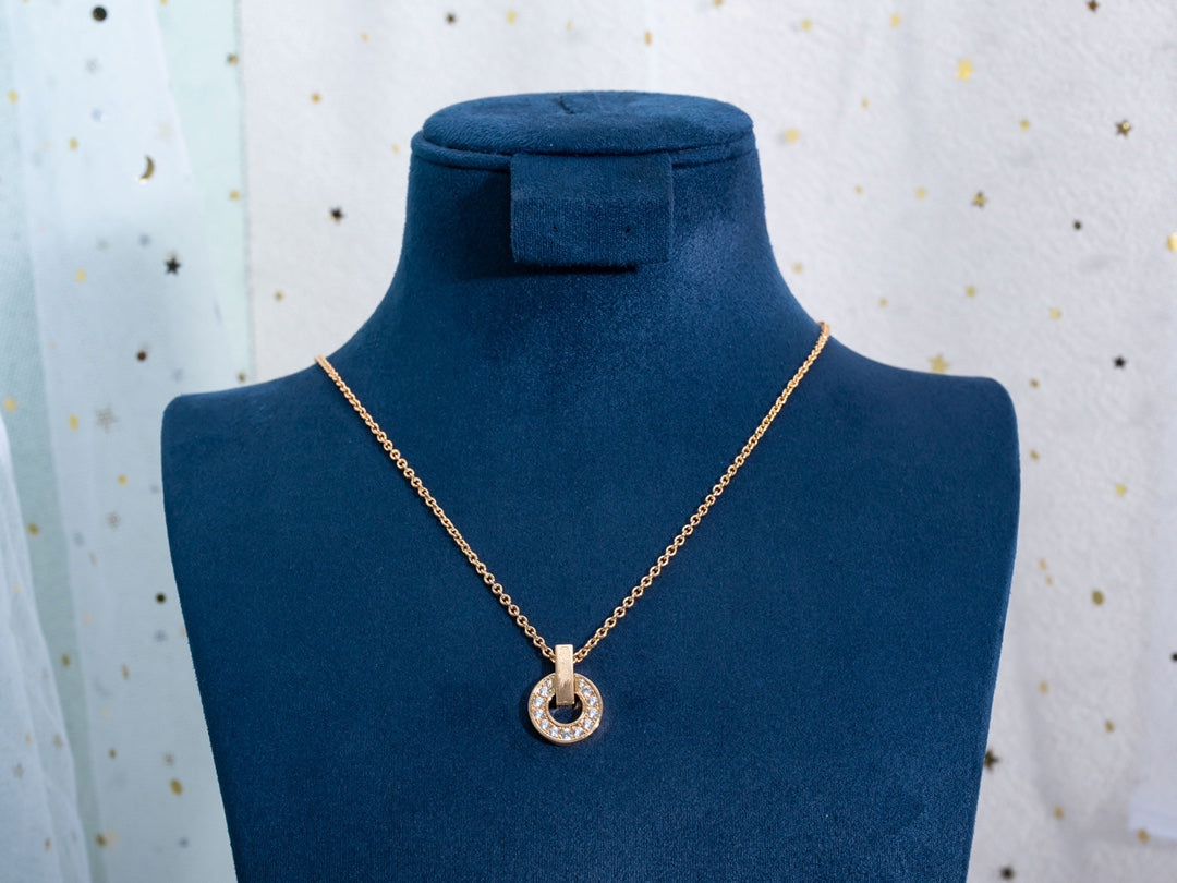 [BLAUE TRÄNEN]GARI HALSKETTE ROTGOLD DIAMANT