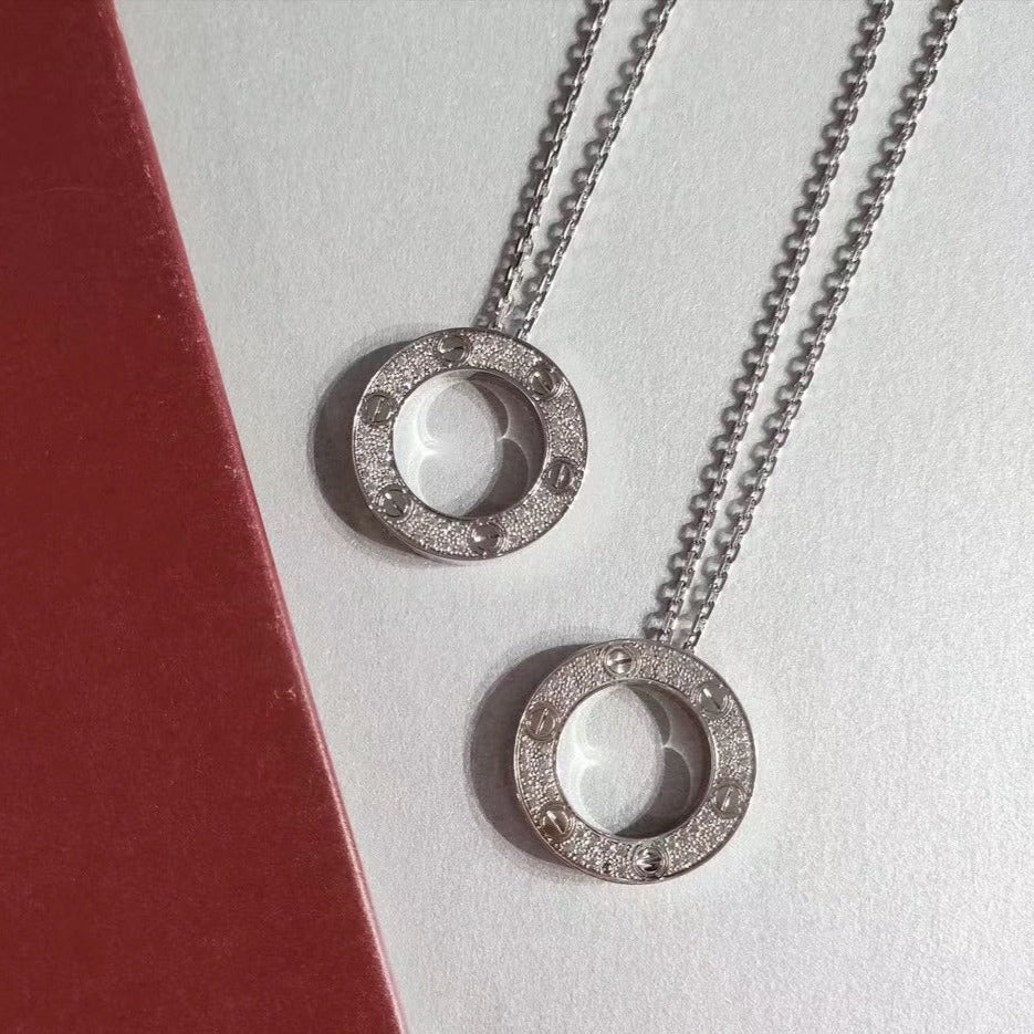 [BLAUE TRÄNEN]LIEBE HALSKETTE VERSTELLBAR SILBER
